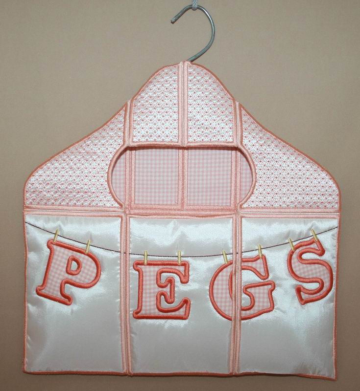 Letters Peg Bag - aStitch aHalf