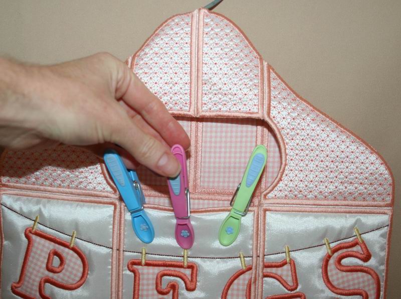 Letters Peg Bag - aStitch aHalf