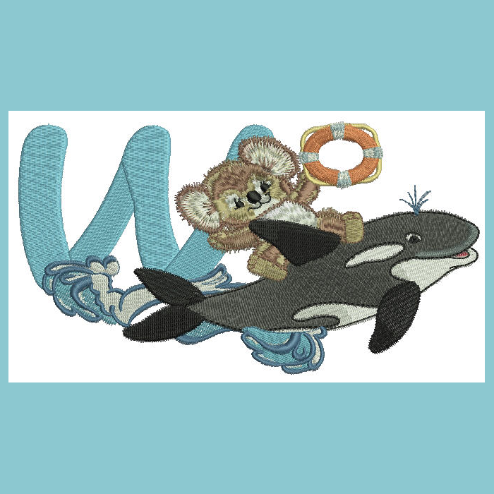 Fuzzy Ww - a-stitch-a-half