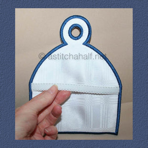 Blue Onion Towel Toppers - a-stitch-a-half