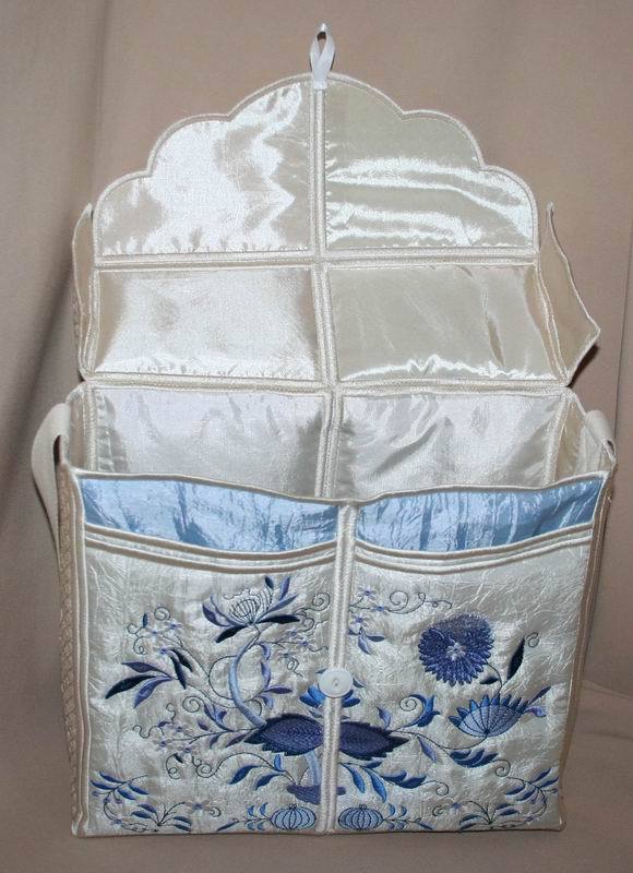 Blue Onion Tote Bag - aStitch aHalf