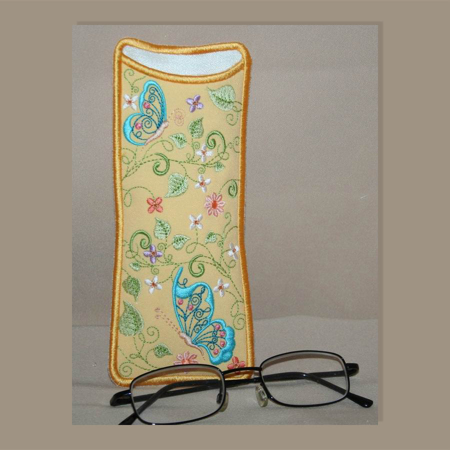 Butterfly Blue Eyeglass Cases