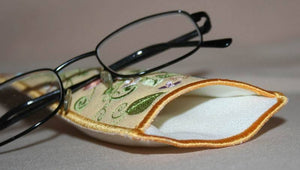 Butterfly Blue Eyeglass Cases - a-stitch-a-half