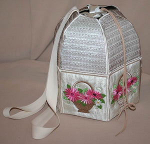 Gerbera Bouquet Back Pack - a-stitch-a-half
