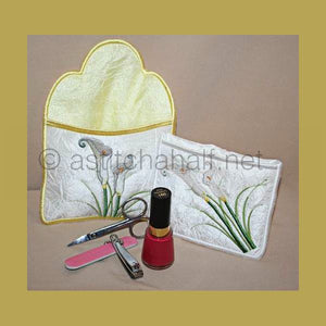 Calla Lily Mini Manicure Bags - a-stitch-a-half