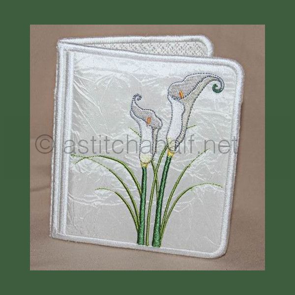 Calla Lilies Wallet - a-stitch-a-half