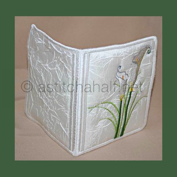 Calla Lilies Wallet - a-stitch-a-half