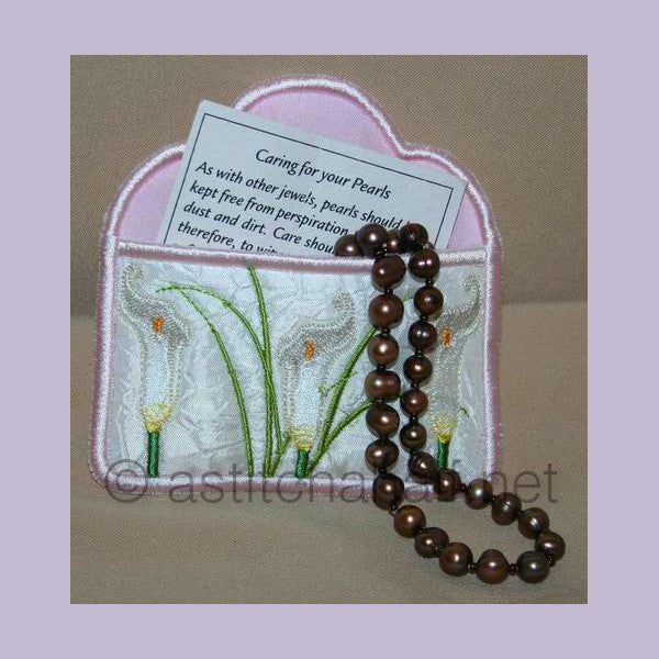Calla Lily Pearls and Tissue Pocket