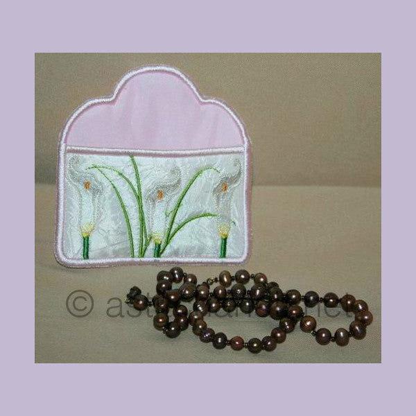 Calla Lily Pearls and Tissue Pocket
