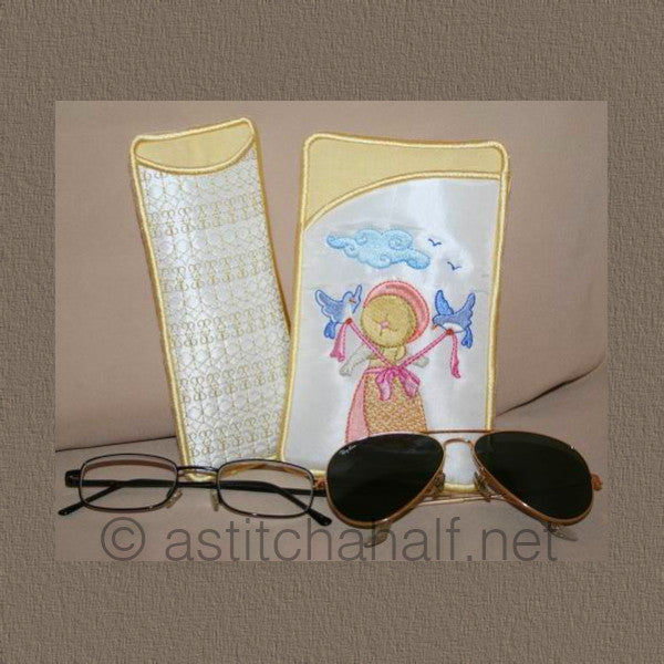 Nature Miss Bonnet Eyeglass Cases - a-stitch-a-half
