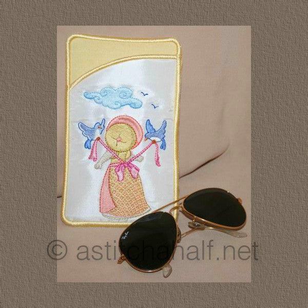 Nature Miss Bonnet Eyeglass Cases - a-stitch-a-half