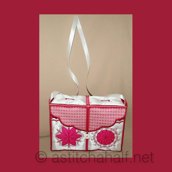 Lovely Snowflake Tote Bag - a-stitch-a-half