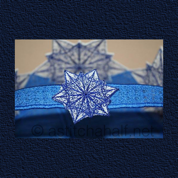 Snowflake Freestanding Lace Baskets - a-stitch-a-half