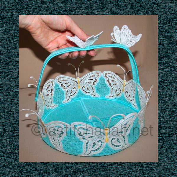 Butterfly Dreams Freestanding Lace Baskets - aStitch aHalf