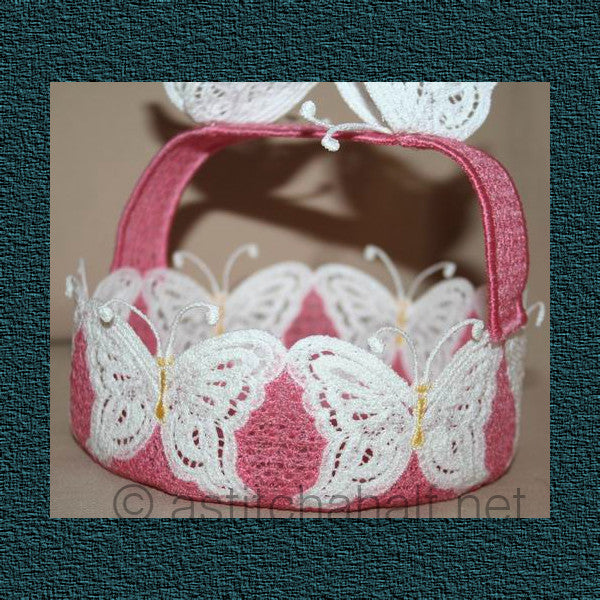Butterfly Dreams Freestanding Lace Baskets - aStitch aHalf