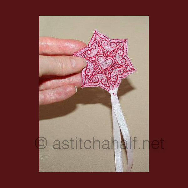 Snow Flower Freestanding Lace Baskets - a-stitch-a-half