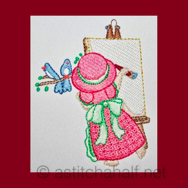 Artist Miss Bonnet - aStitch aHalf