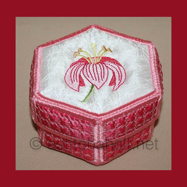 Tiger Lily Trinket Box 03 - a-stitch-a-half