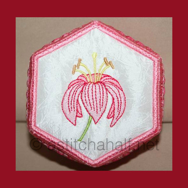 Tiger Lily Trinket Box 03 - a-stitch-a-half