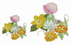 Bonnet Becky in Spring - aStitch aHalf