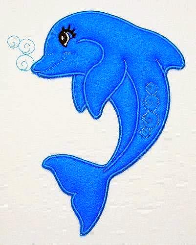 Flipper the Dolphin - a-stitch-a-half