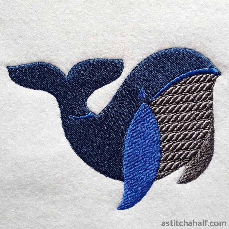 Baby Whale - aStitch aHalf