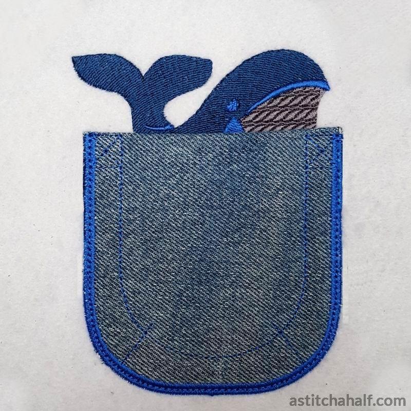 Baby Whale in my Pocket - aStitch aHalf