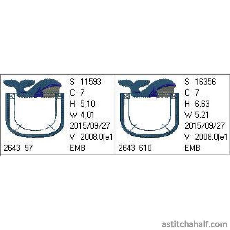 Baby Whale in my Pocket - aStitch aHalf