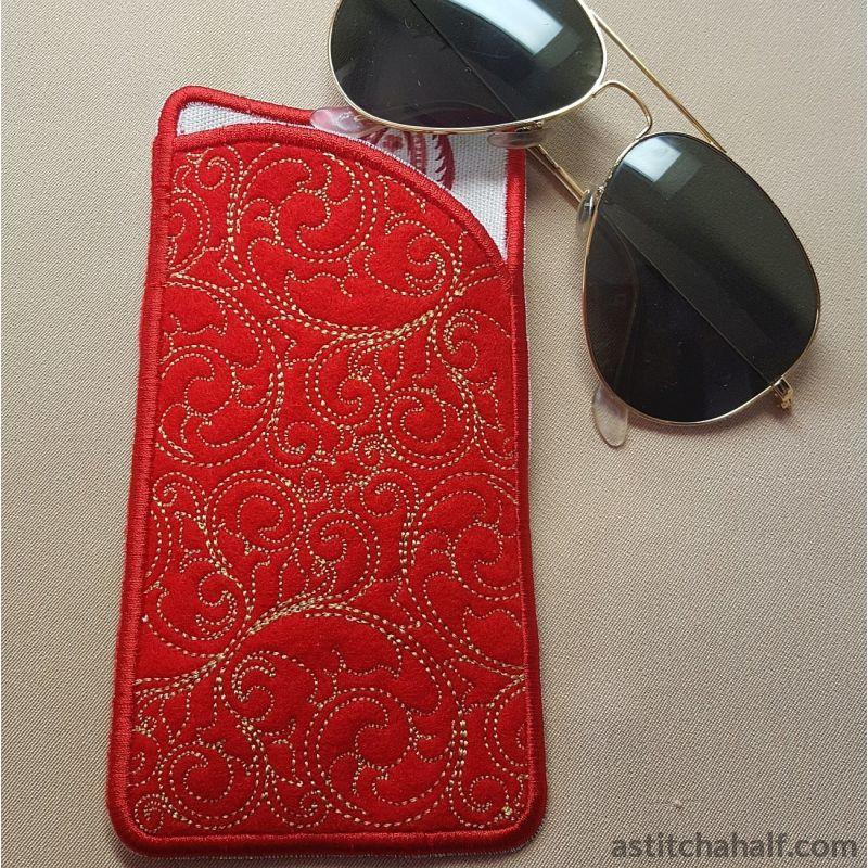 Bare Baroque Eyeglass Case - aStitch aHalf