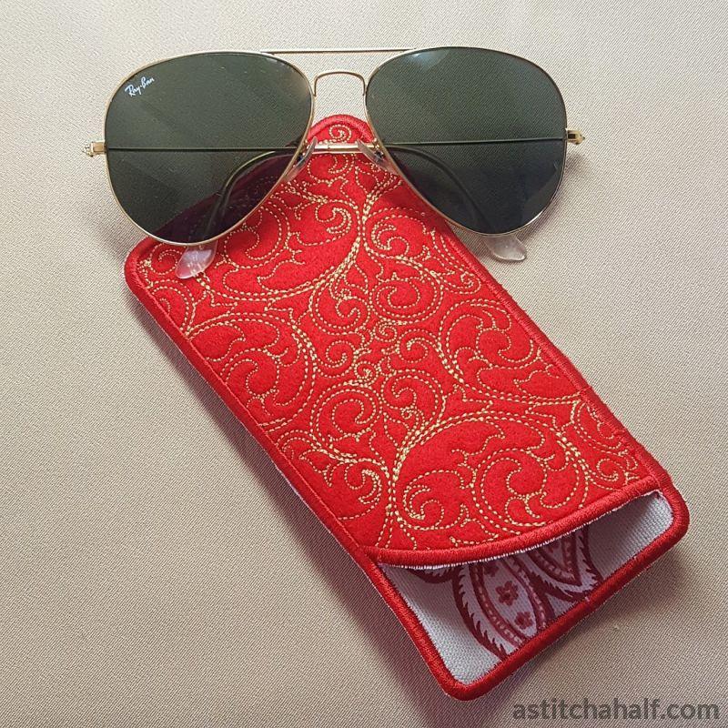 Bare Baroque Eyeglass Case - aStitch aHalf
