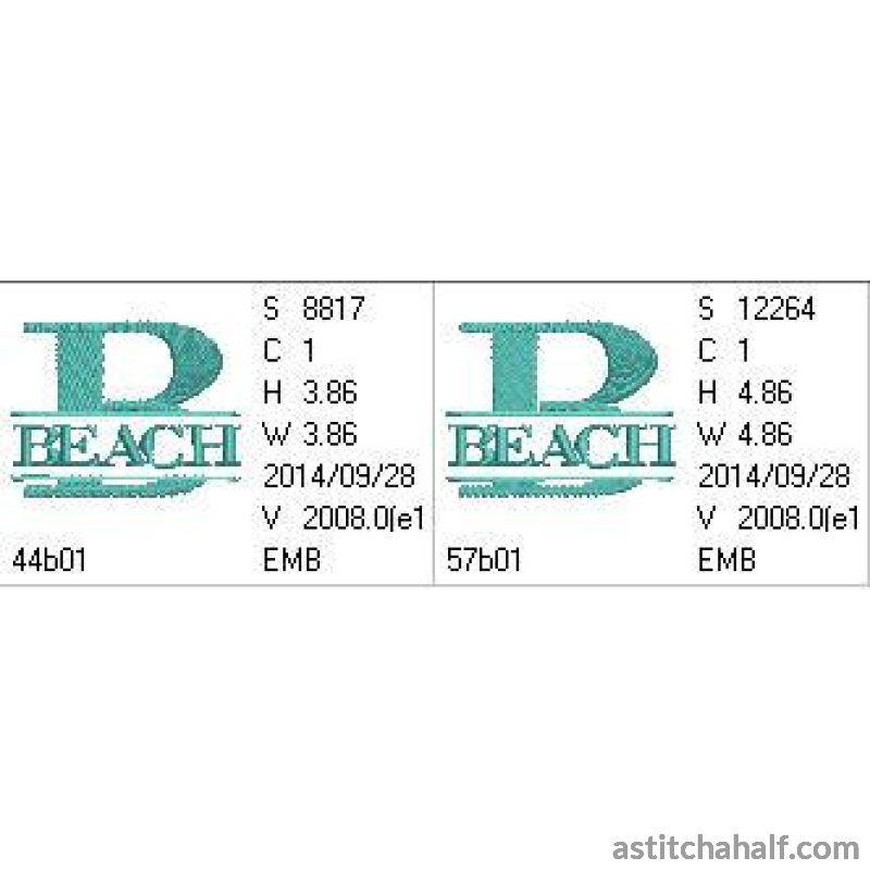 Beach Beat - aStitch aHalf