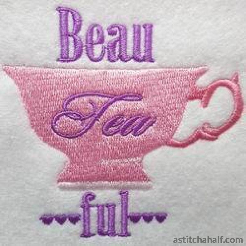Beau-Tea-Ful - aStitch aHalf