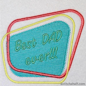 Best Dad Ever Diner Style - aStitch aHalf