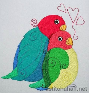 Birds in Love - a-stitch-a-half