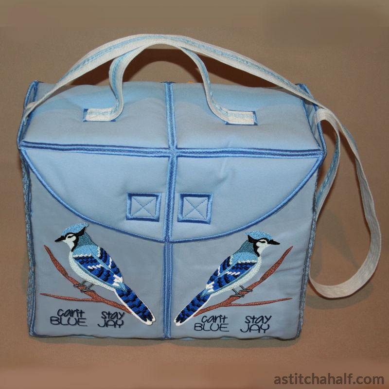 Blue Jay Tote Bag - aStitch aHalf