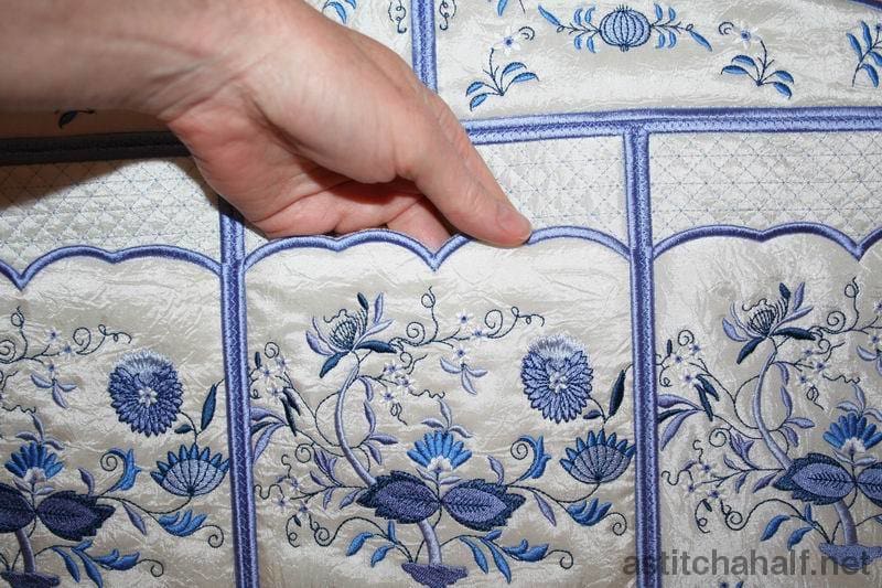 Blue Onion Hanger Cover and Closet Organizer - a-stitch-a-half