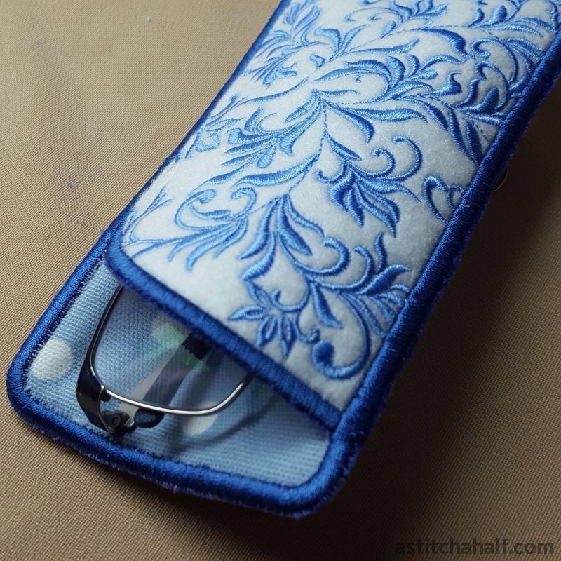 Blue Song Eyeglass Case - aStitch aHalf