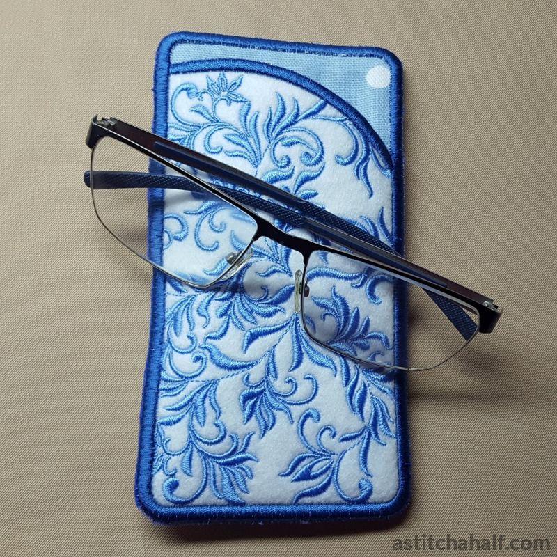 Blue Song Eyeglass Case - aStitch aHalf