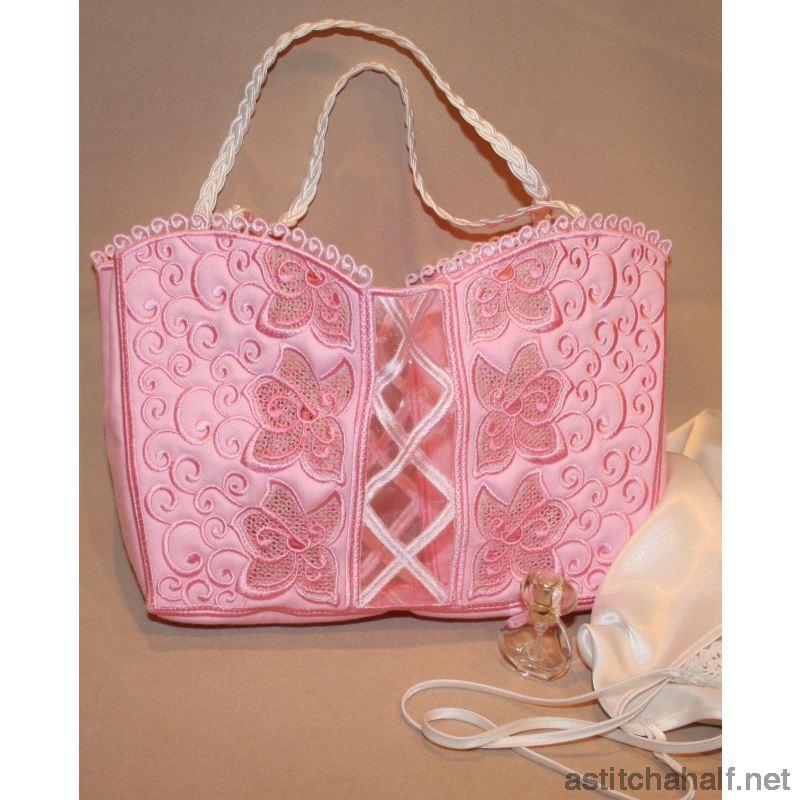 Bodice Tote Bag - a-stitch-a-half