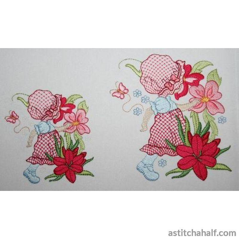 Bonnet Barbara in Spring - a-stitch-a-half