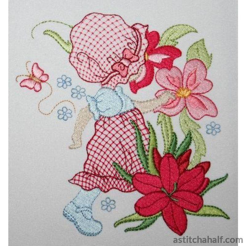 Bonnet Barbara in Spring - a-stitch-a-half