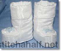 Boots for Babies 1 and 2 - a-stitch-a-half