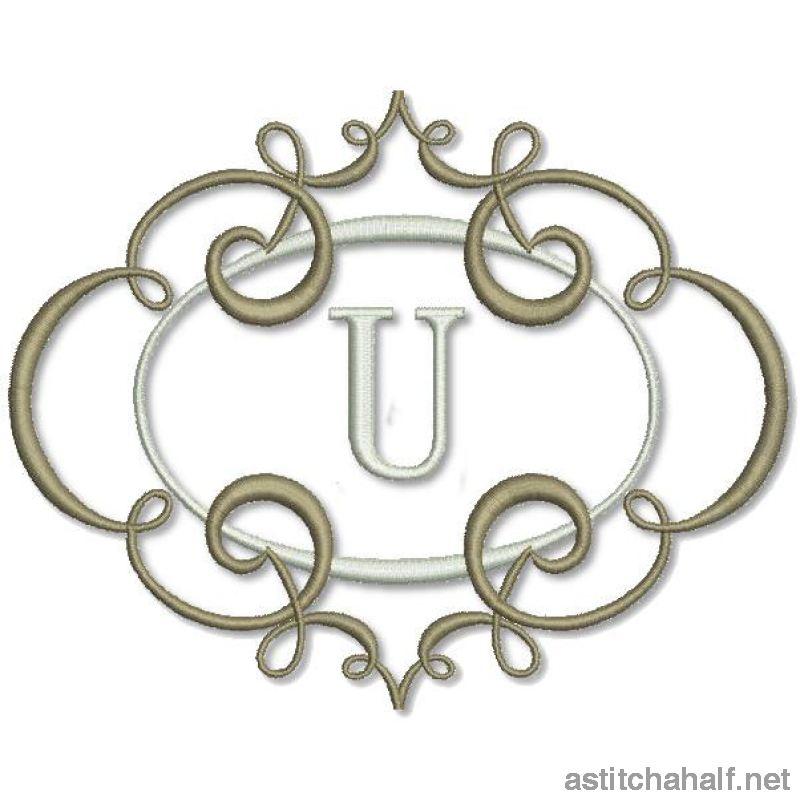 Breath of Spring Monogram Combo for 5*7 hoop - a-stitch-a-half