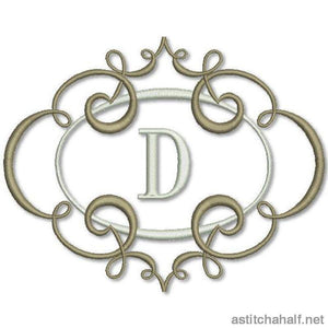 Breath of Spring Monogram Combo for 5*7 hoop - a-stitch-a-half