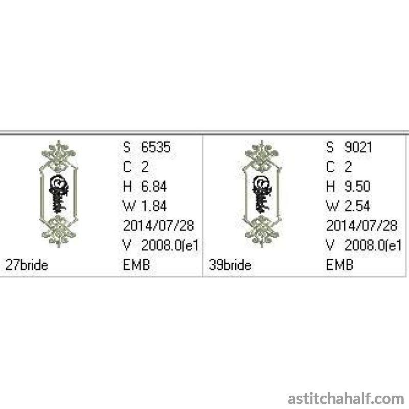 Bride Monogram - aStitch aHalf