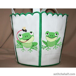 Bucket Toad - aStitch aHalf