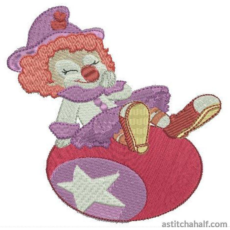Buttercup the Clown - a-stitch-a-half