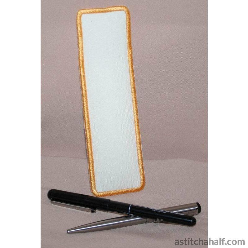 Butterfly Blue Pen and Pencil Holder - a-stitch-a-half