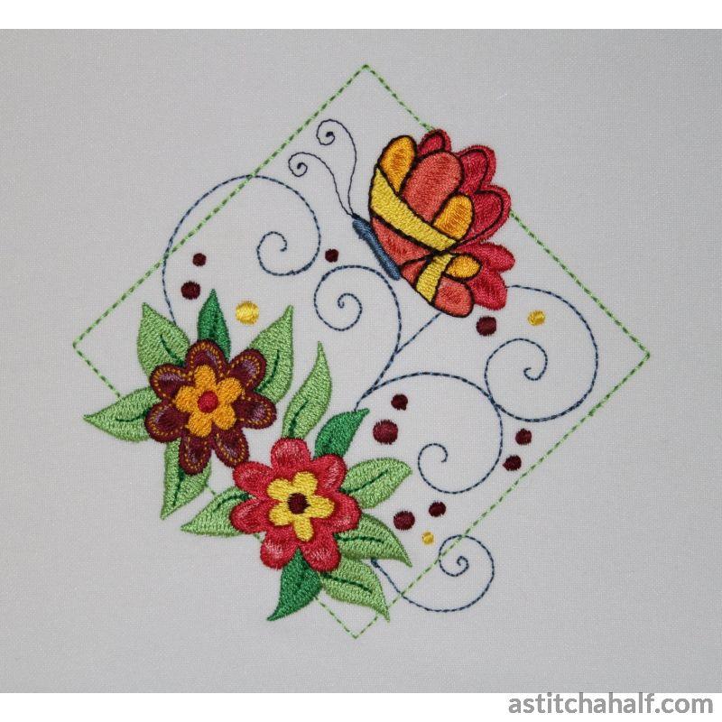 Butterfly Diamond - aStitch aHalf