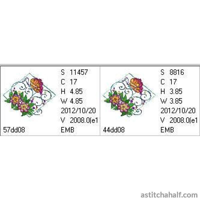 Butterfly Diamond - aStitch aHalf